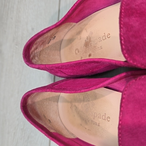 Kate Spade NY Women Carima Suede Pink Loafer Slip on shoes sz 5M - Picture 6 of 13